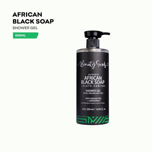 African Black Soap With Shea Butter Shower Gel with lemon fragrance
